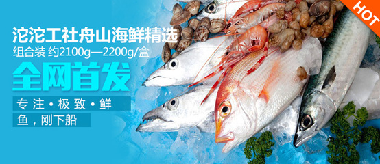 全網首發！沱沱工社舟山海鮮精選組合裝 極致鮮魚，剛下船直達餐桌